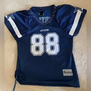 NFL Dallas Cowboys Football Jersey Sparkle Glitter Crystal Shirt